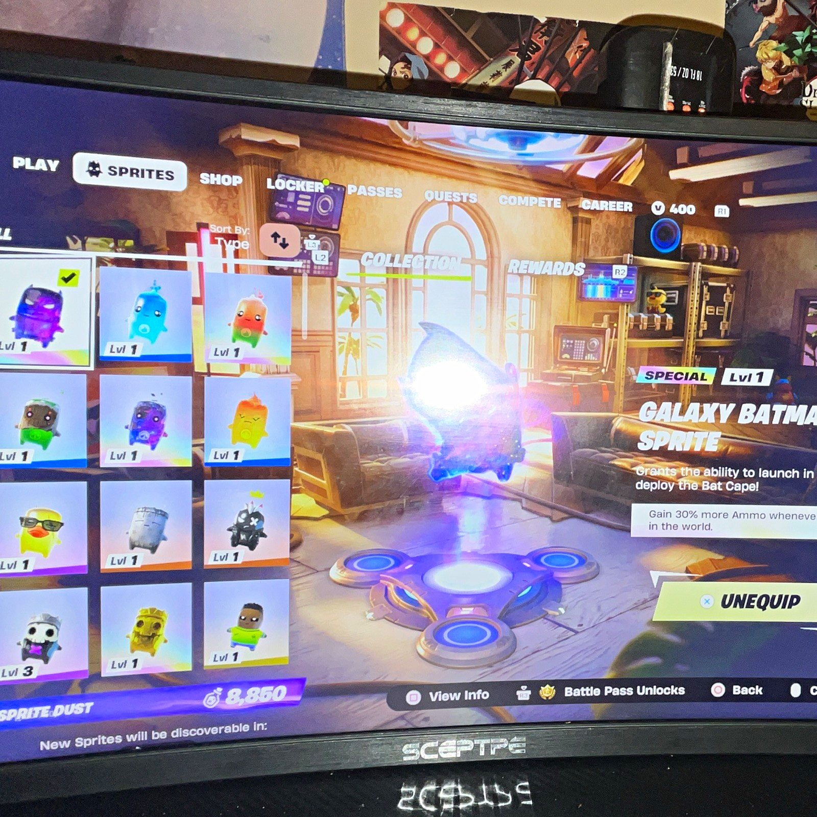 Fortnite Galaxy Batman Sprite Special (Lvl 1) Game Item/Asset