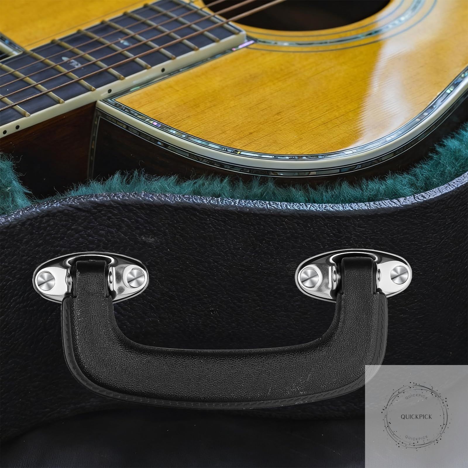 2 Set Guitar Case Handle Luggage Handles Replacement - Carry Luggage Handle