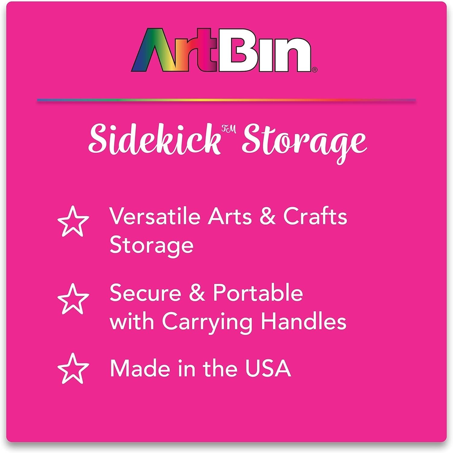 Mini Sidekick Carrying Case Portable Art & Craft Organizer W/ Handle [1]