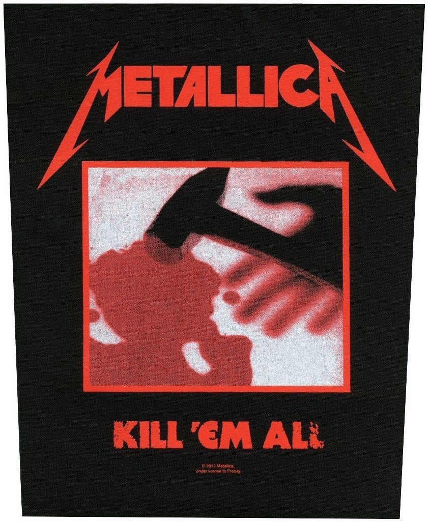 Large Metallica Kill Em All Sew On Battle Jacket Back Patch - OFFICIAL