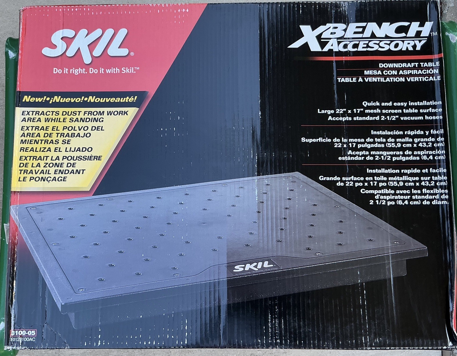 SKIL XBENCH ACCESSORY - Downdraft Table, 3100-05, NIB