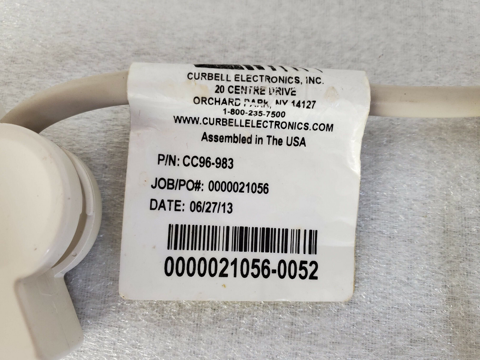 Curbell cc96-983 SIingle Pushbutton Sealed Call Cord 8FT "No Tariffs"