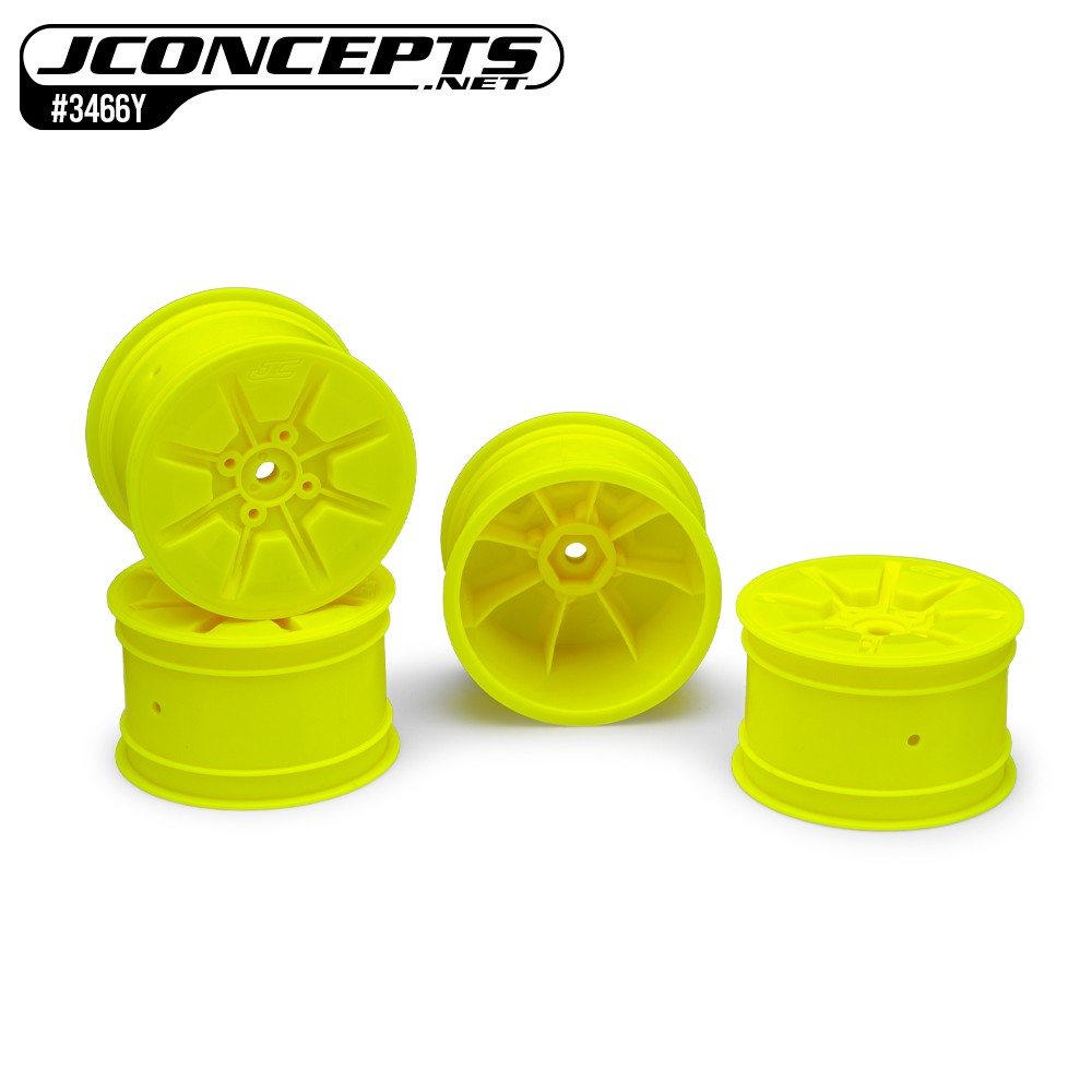 Jconcepts Pioneer REAR 2wd 4wd 2.2 Buggy Wheel Yellow 3466Y JCO3466Y