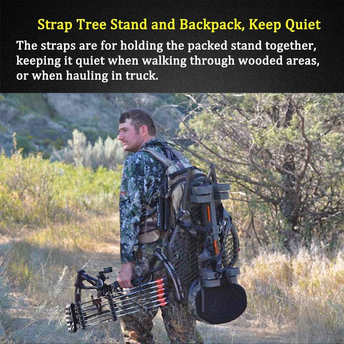 Durable Tree Stand Stabilizer Straps - Easy Installation for Secure Hunting
