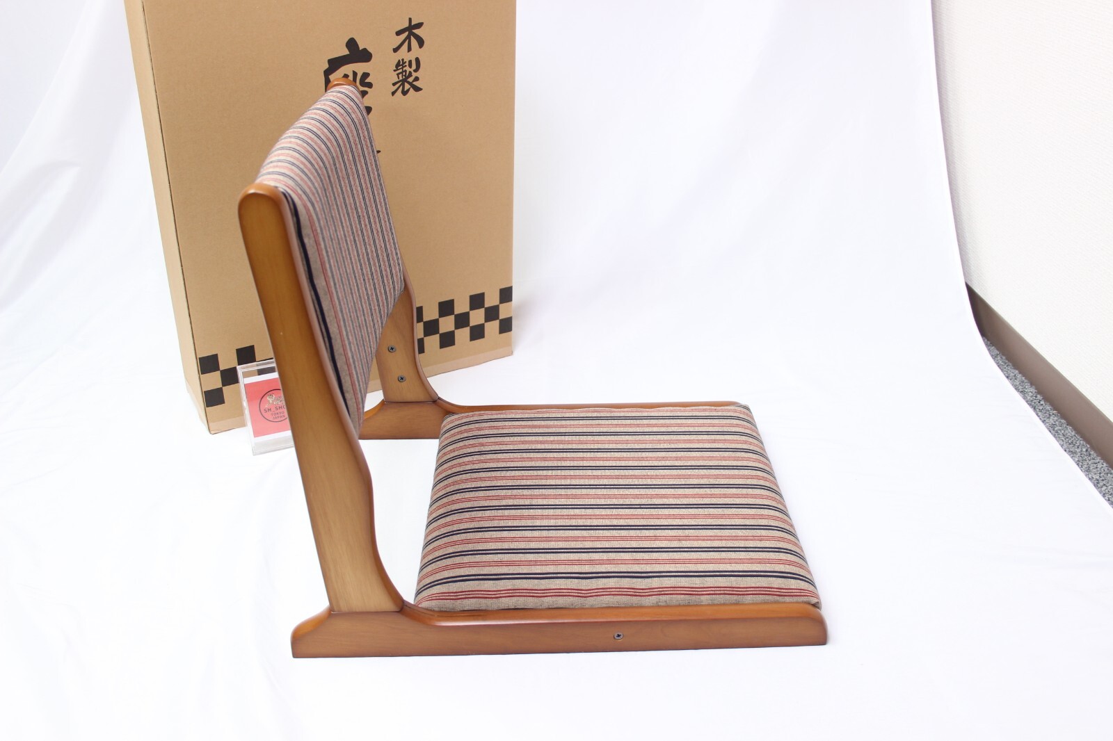 Tatami floor chair Zaisu made in Japan 1 unit W17.3 x D20.6 x H18.1 inc.