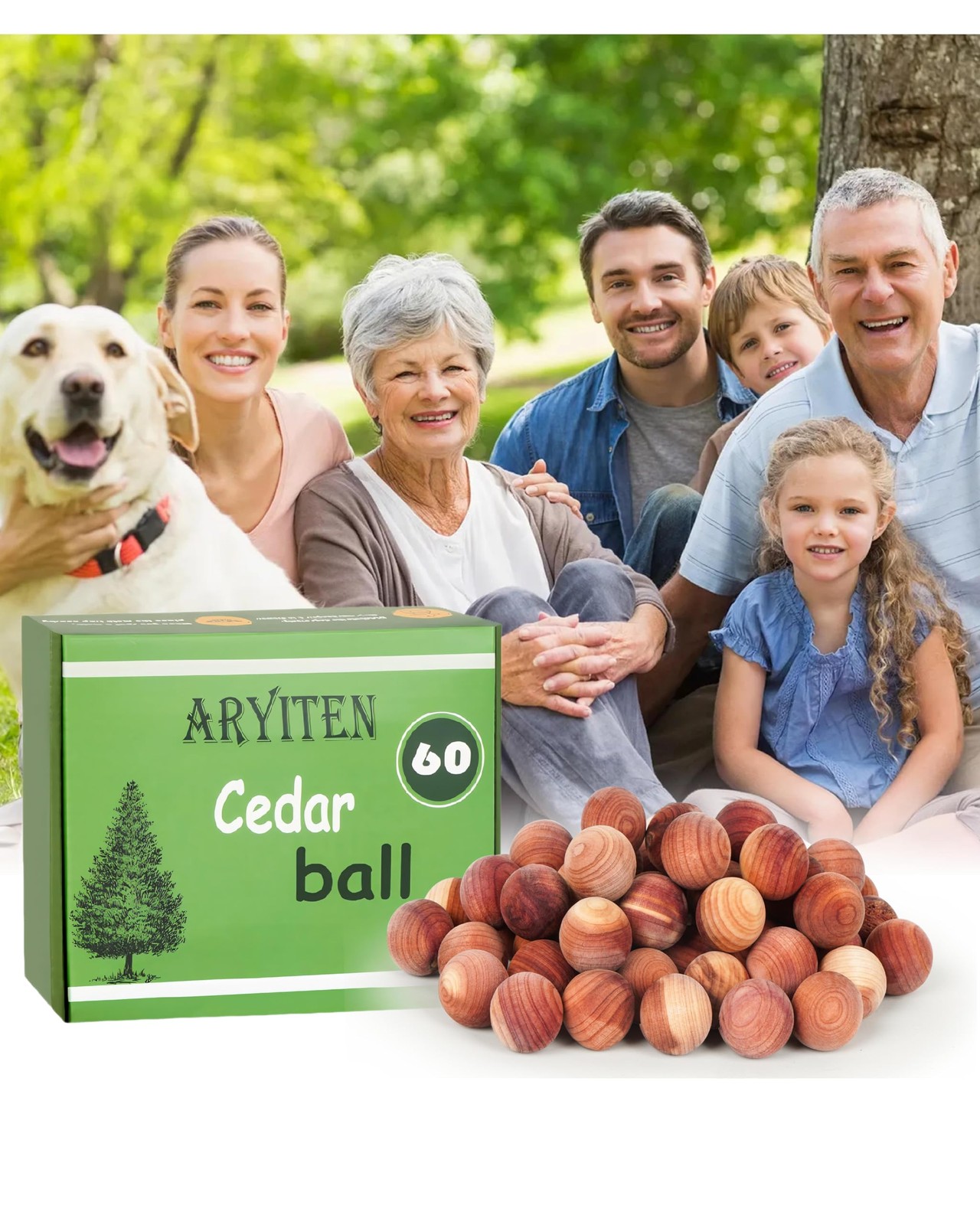 Cedar Balls for Clothes Storage Aromatic Scent Cedar Wood Balls for Kitchen C...