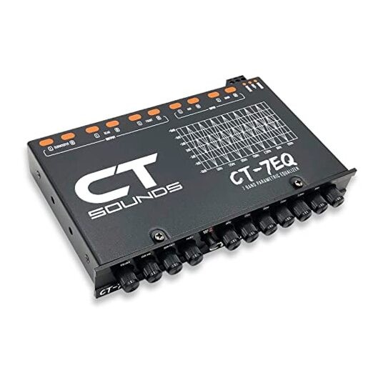 CT Sounds CT-7EQ 7 Band 1/2 Din Parametric Car Audio Equalizer