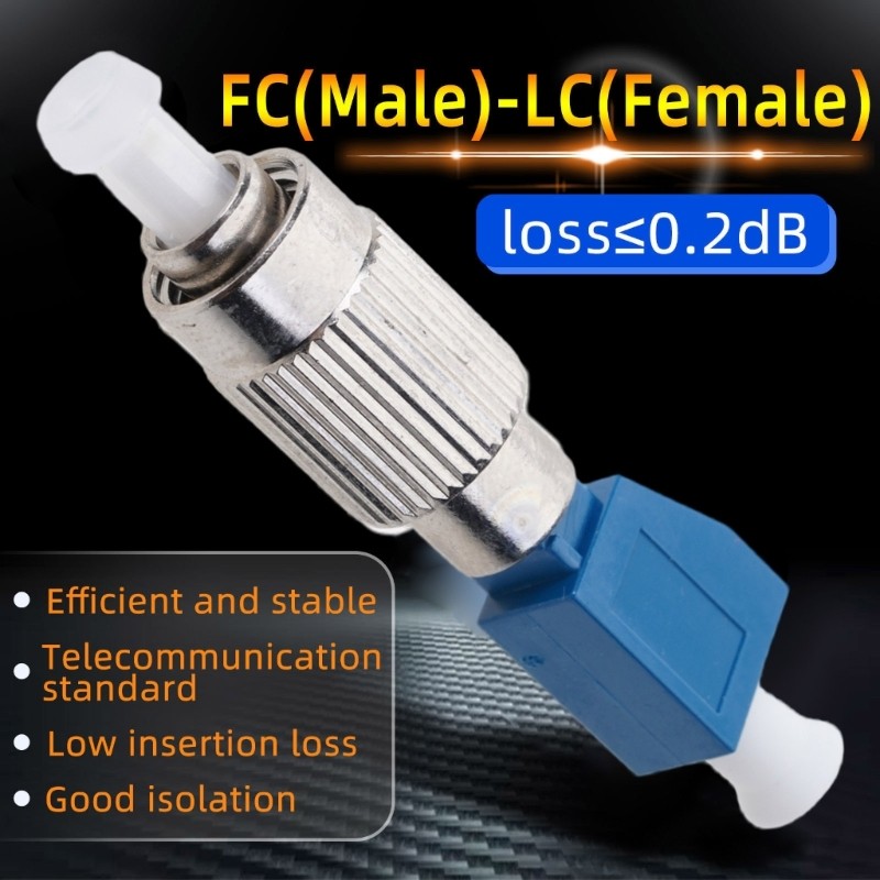 Male to Female Hybrid-Adapter Converter Fiber Power Meter Connector