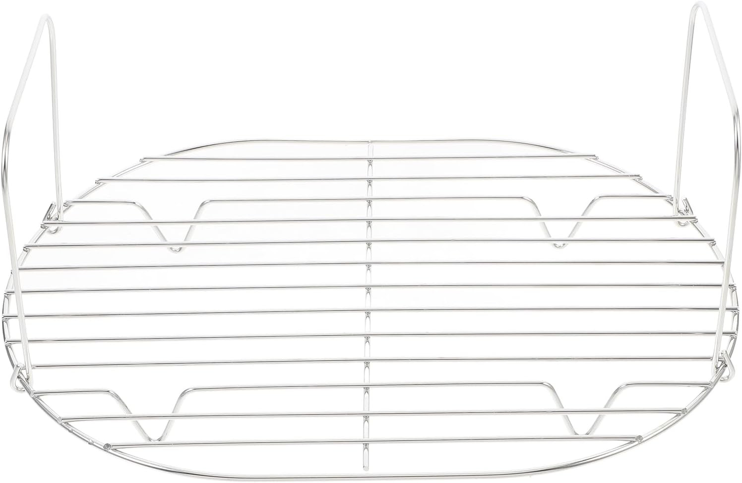 Steamer Rack with Handles 11.02 X 7.87 X 5.11 in Iron Steaming Rack for Slow Coo
