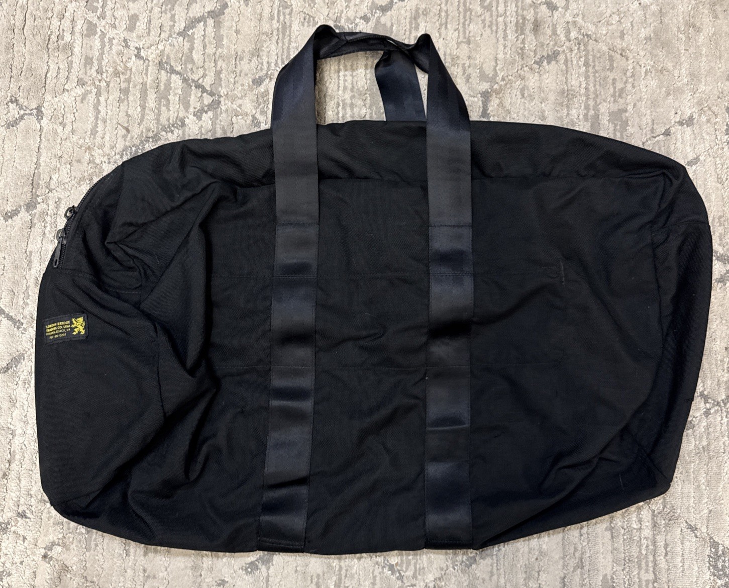 RARE! London Bridge Trading Military Gear Bag Black LBT Aviators Style Duffel