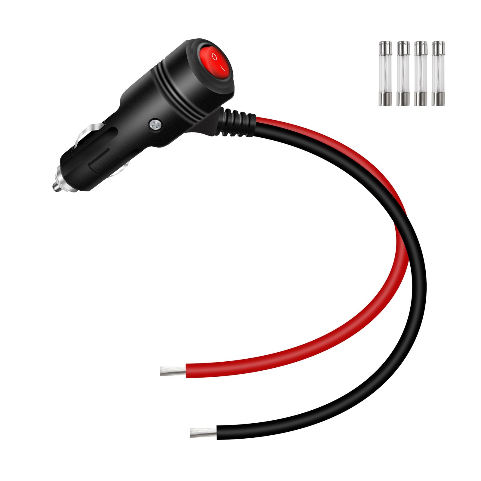 Adaptador de enchufe de encendedor de cigarrillos de 12 V, 24 V, 16 AWG, resiste