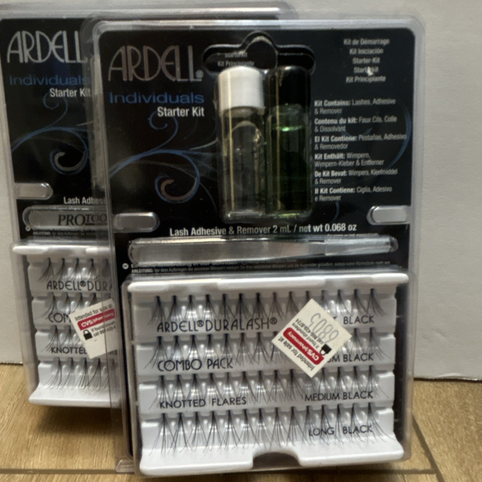 Ardell DuraLash Individuals Starter Kit Knotted Flares Combo Pack Black