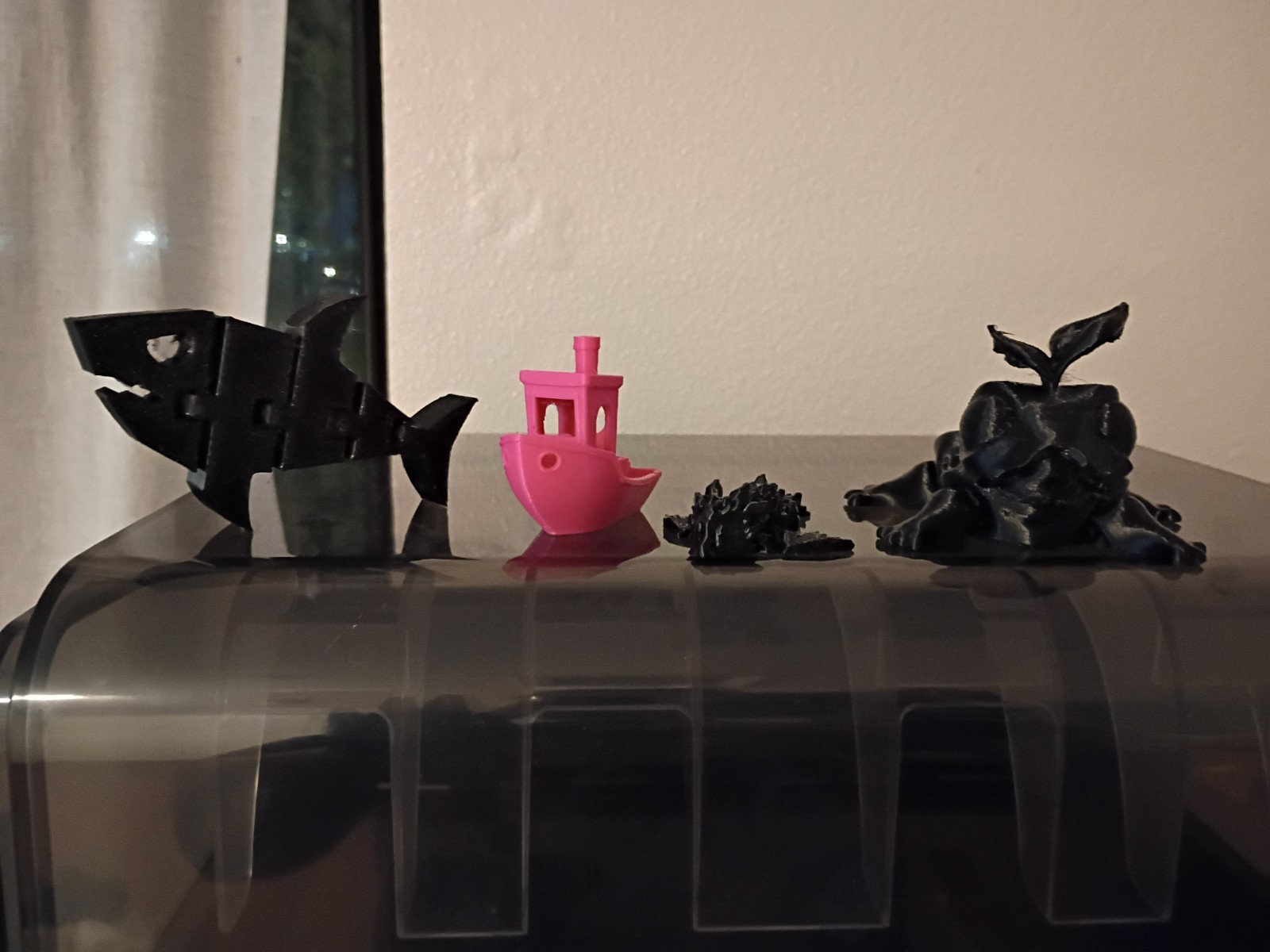 Assorted Plastic Game Tokens Black Pink Shark Boat Plant