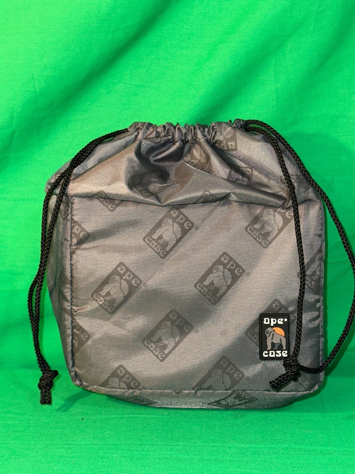 Ape Case ACPRO1400 Drawstring Camera Bag Padded Nylon Interior Gray/Yellow