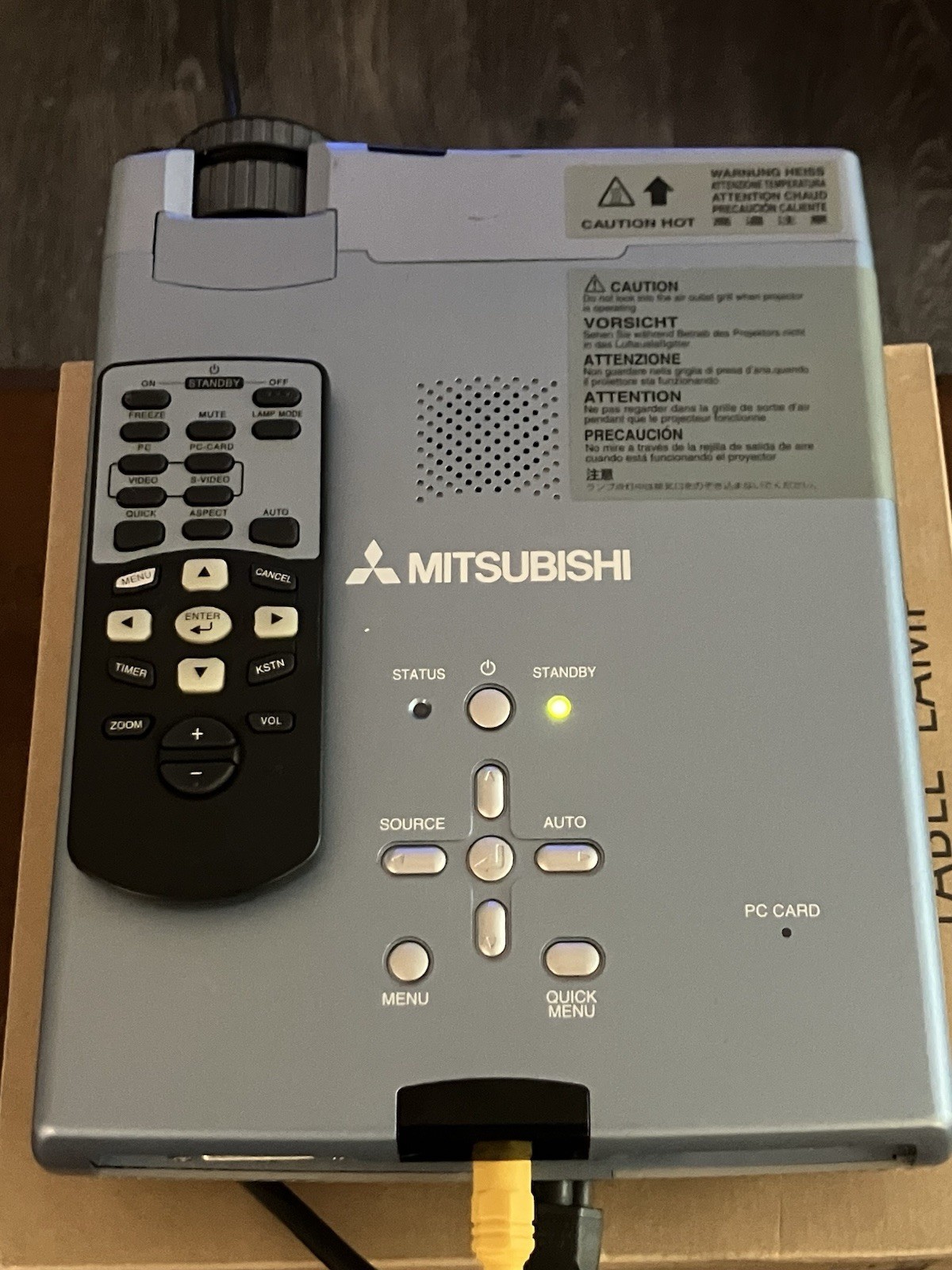 Mitsubishi XD50U Mini-Mits DLP XGA Multimedia Projector Tested Working w/Remote