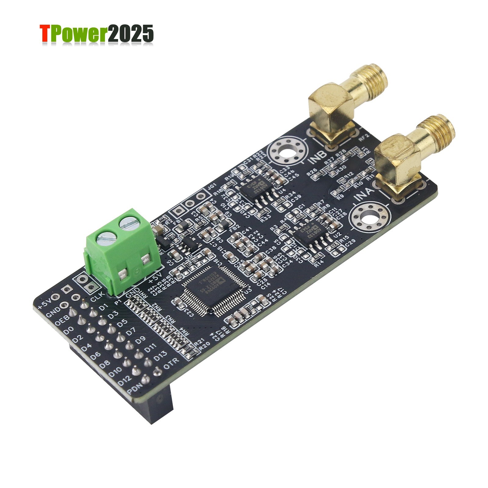 AD9248 14bit 65M ADC Module Analog-digital Converter w/ Terminal Block Interface