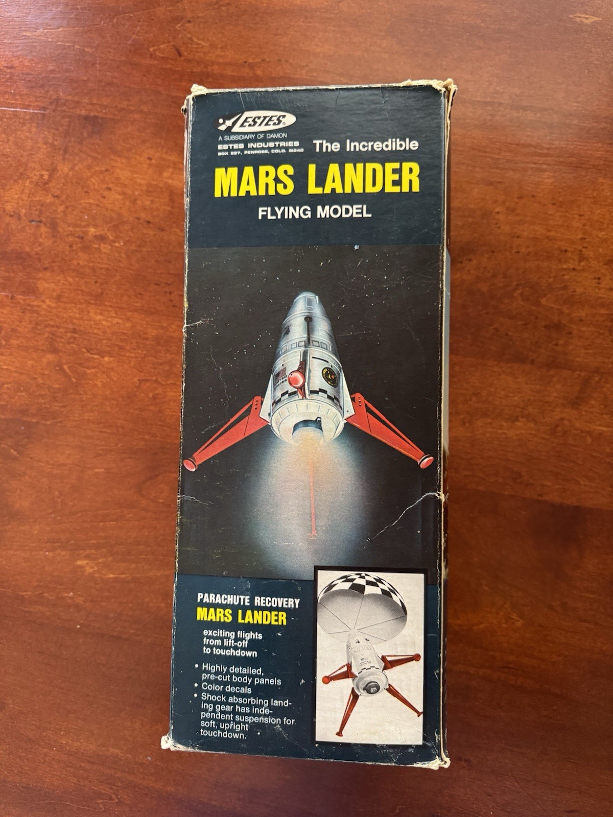 Estes Mars Lander Flying Model Kit K-43 Original Box Only