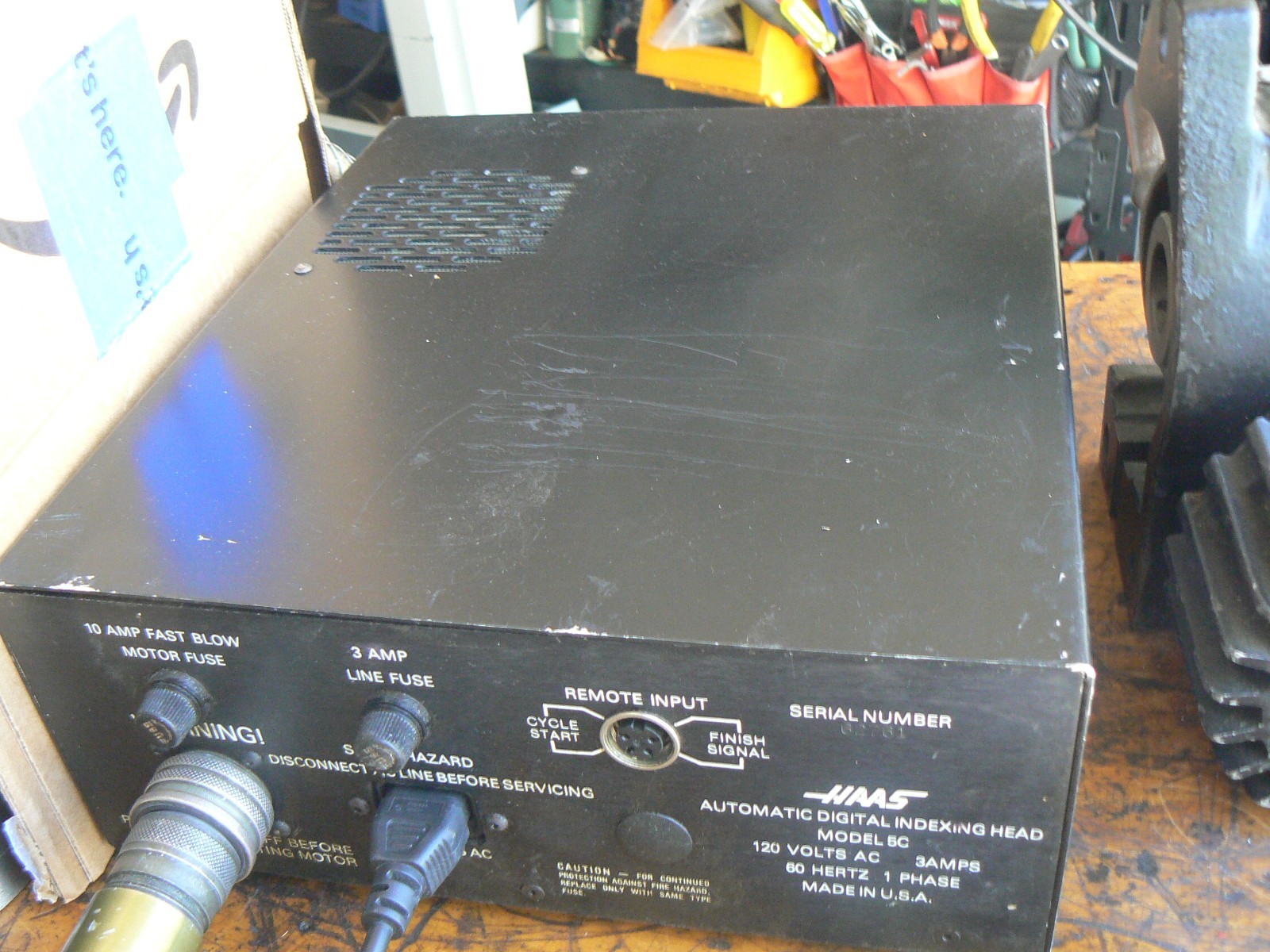 Haas 5C Programmable Indexern Manual Collet Closer, Controller 7 Pin Motor