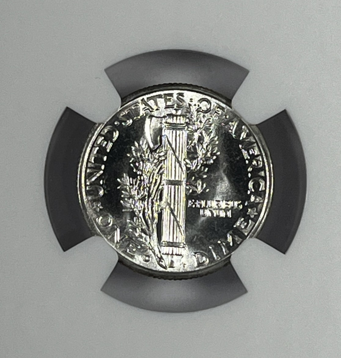 1943-D Mercury Dime : NGC MS67 Blazing White