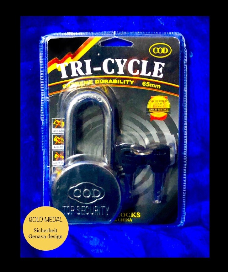 Top security COD anti-SAW/CUT anti-PICK padlock,brass Cylinder,3 Keys,Hard Steel