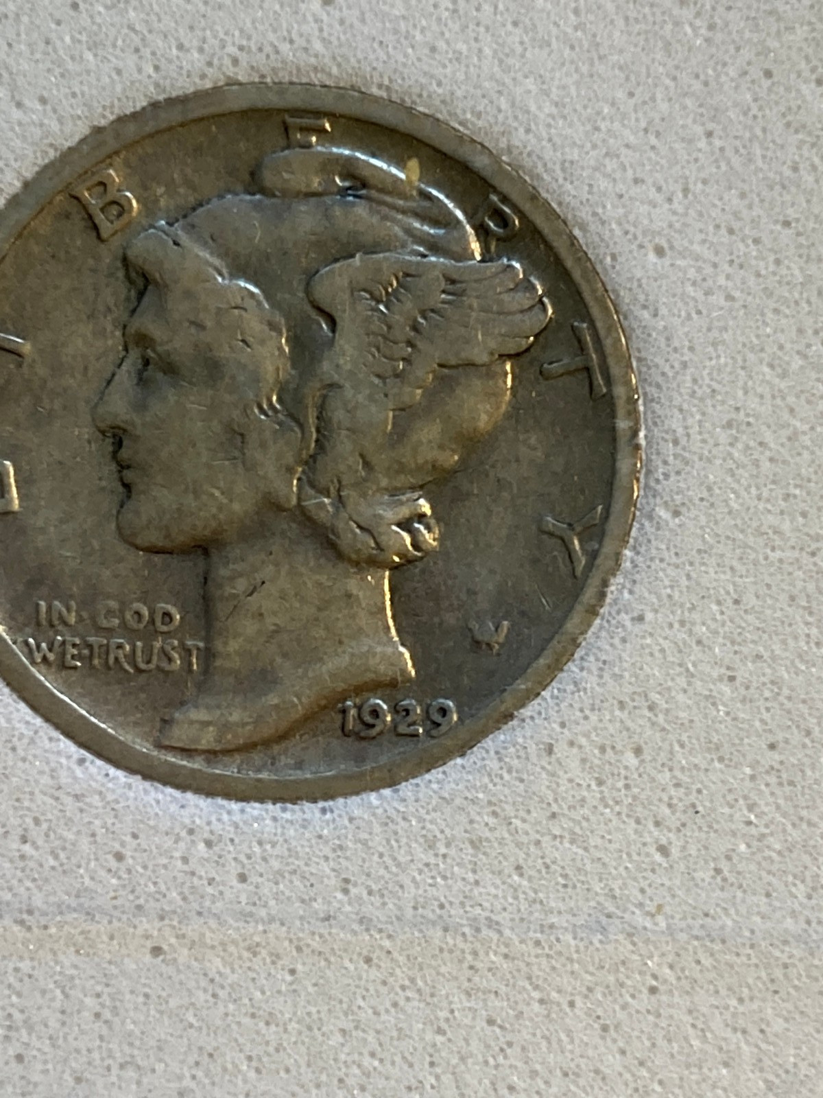 MERCURY DIMES, 4 SLABBED DIMES, FINE, VF...MINT MARKS