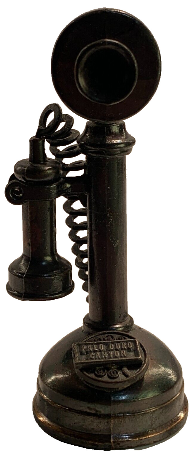 Vintage Die-Cast Pencil Sharpener Candlestick Rotary Phone Paulo Duro CanyonPSD3