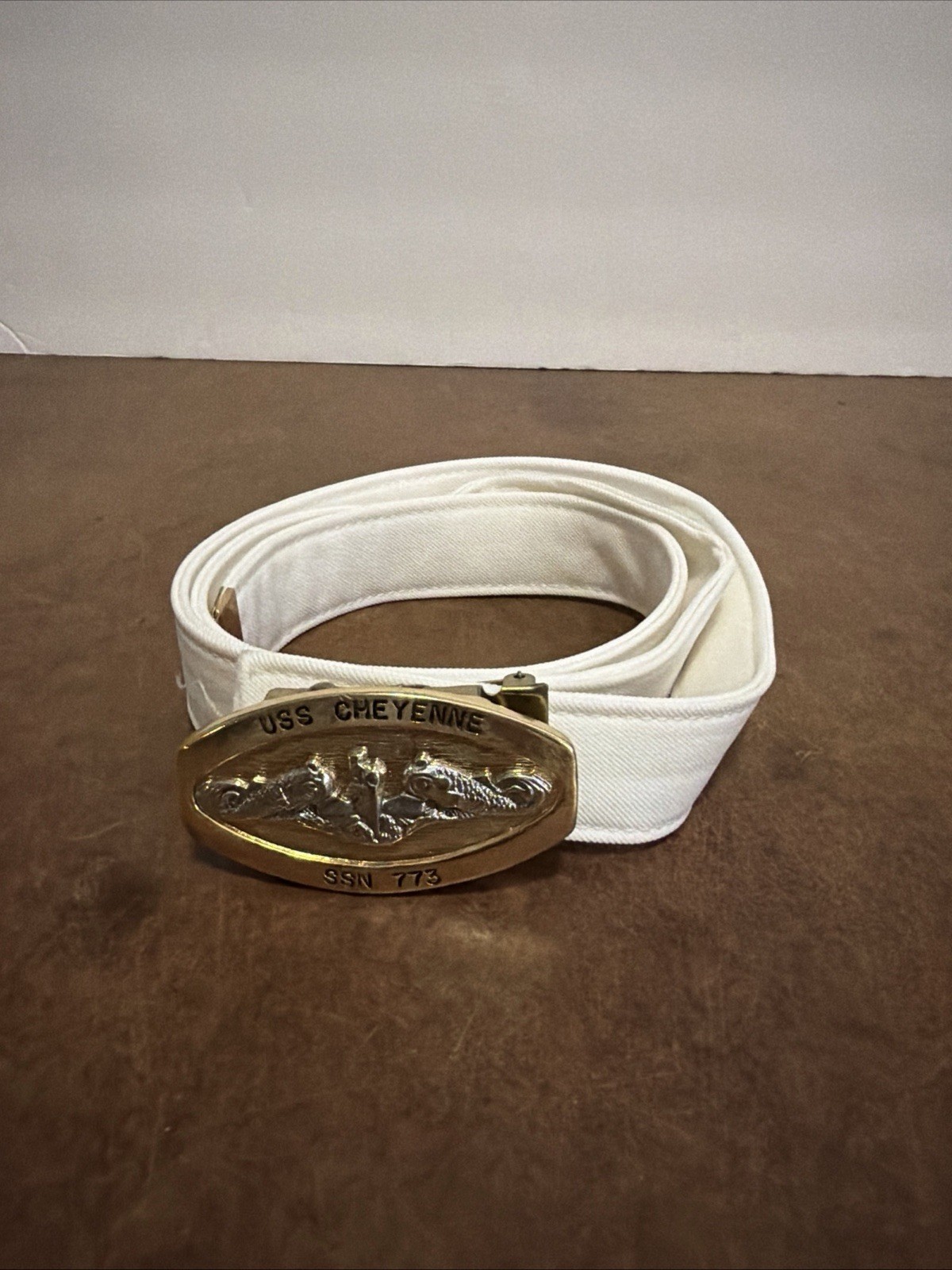 Uss Cheyenne Submarine SSN 773 Belt And Buckle Navy