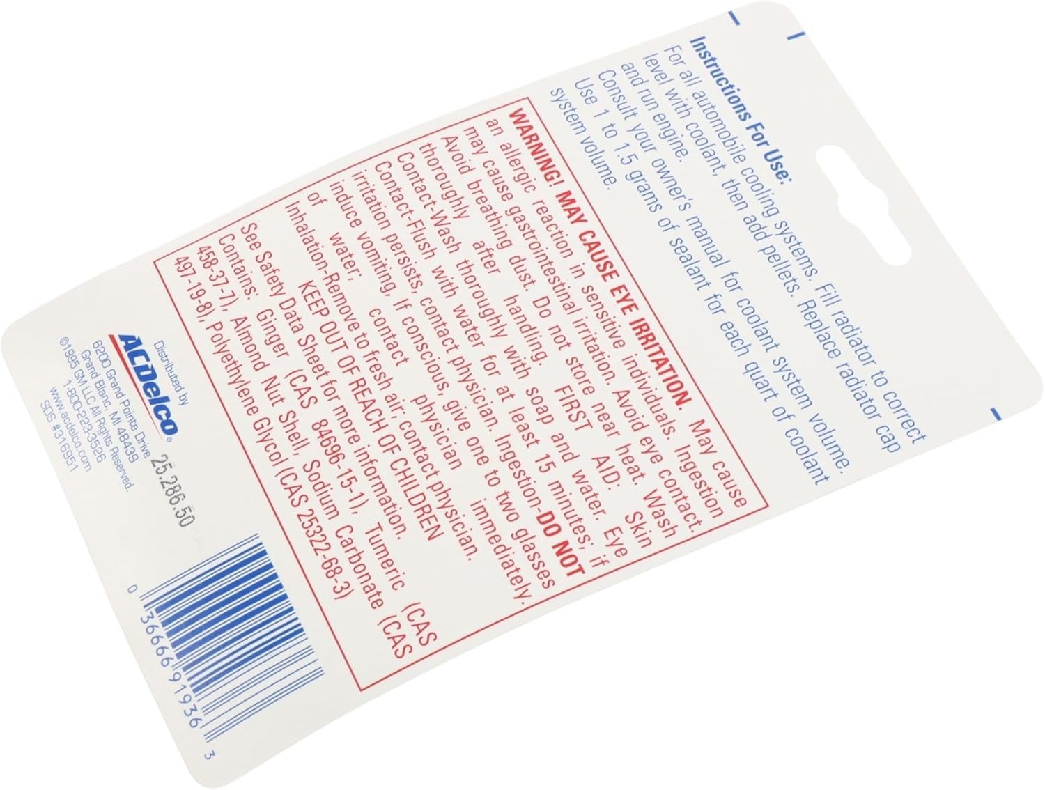 ACDelco GM Original Equipment Cooling System Sealing Tabs - 4g