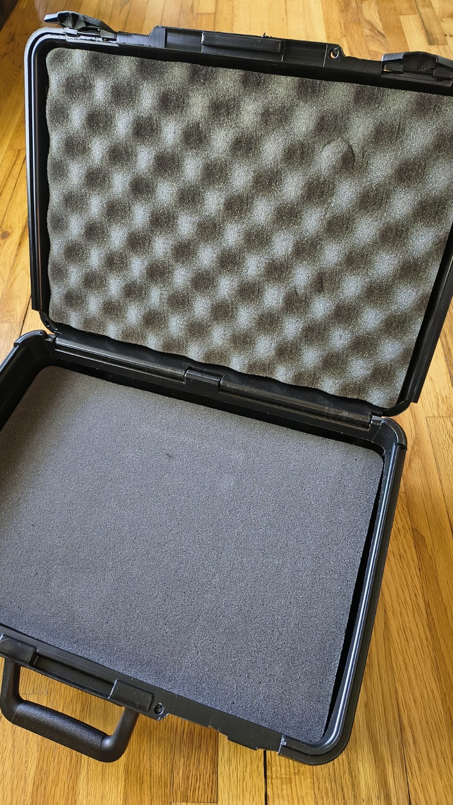 Hard Plastic Carrying Case 16x12 Black Tool Equipment Protective Storage Box