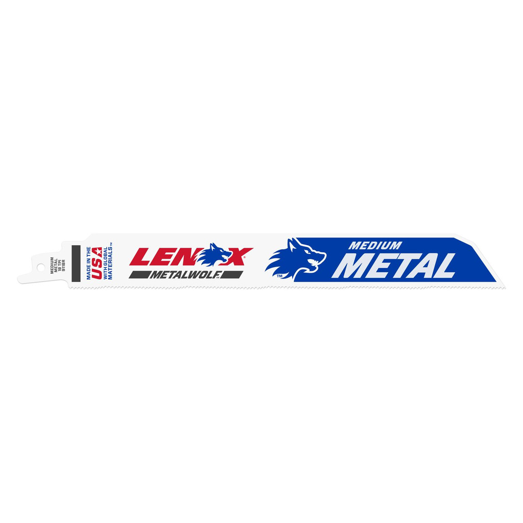LENOX Lazer Metal Cutting Reciprocating Saw Blade Bi-Metal 9-Inch 18 Tpi, 25/Pk