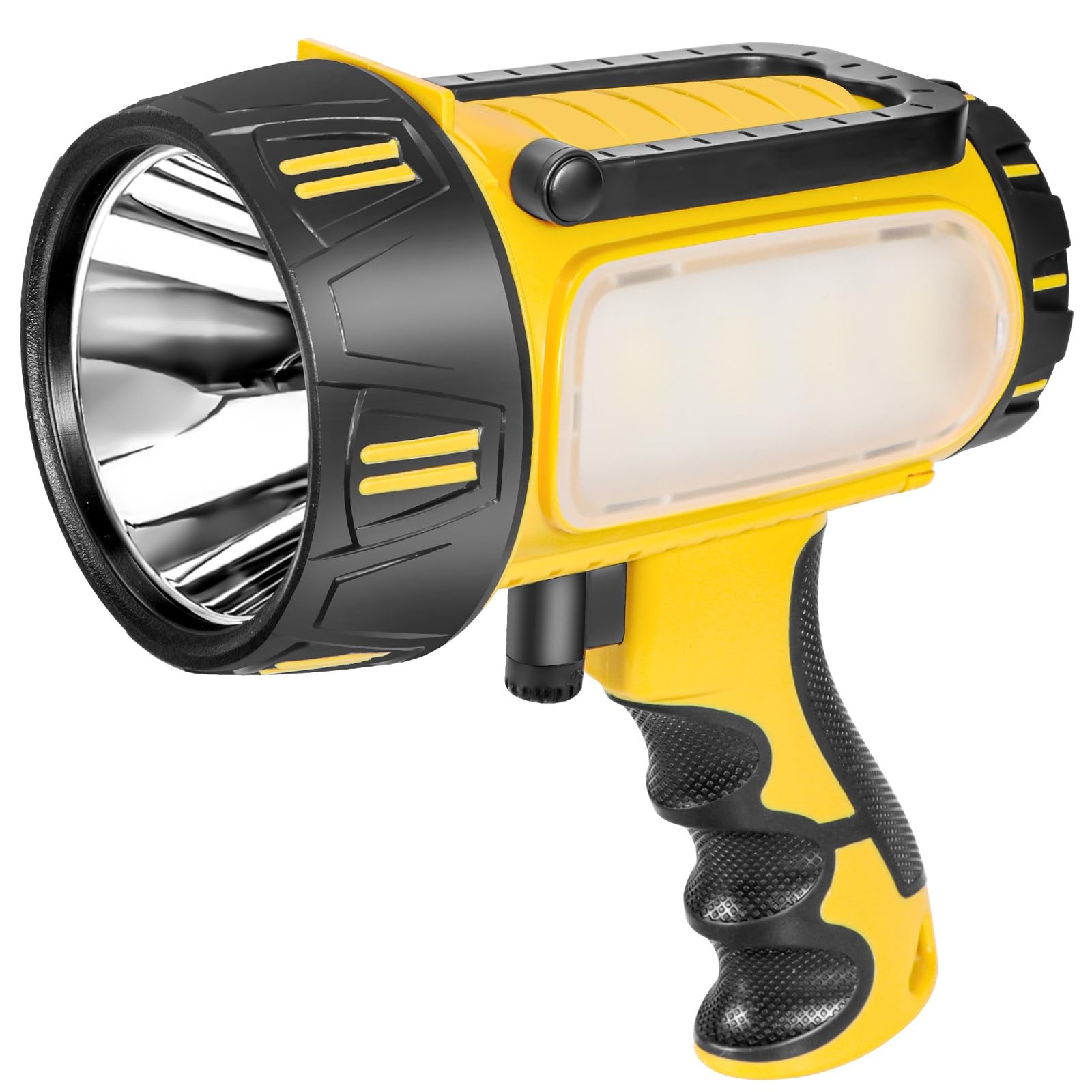 Super Bright Rechargeable Spotlight Flashlight High Lumens 10000mAh, Handheld...