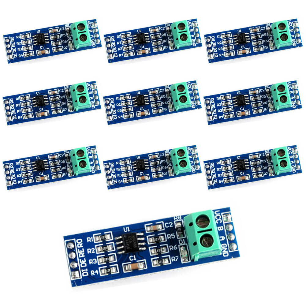10PCS MAX485 RS485 Transceiver Module UART Serial TTL to RS485 Board for Arduino