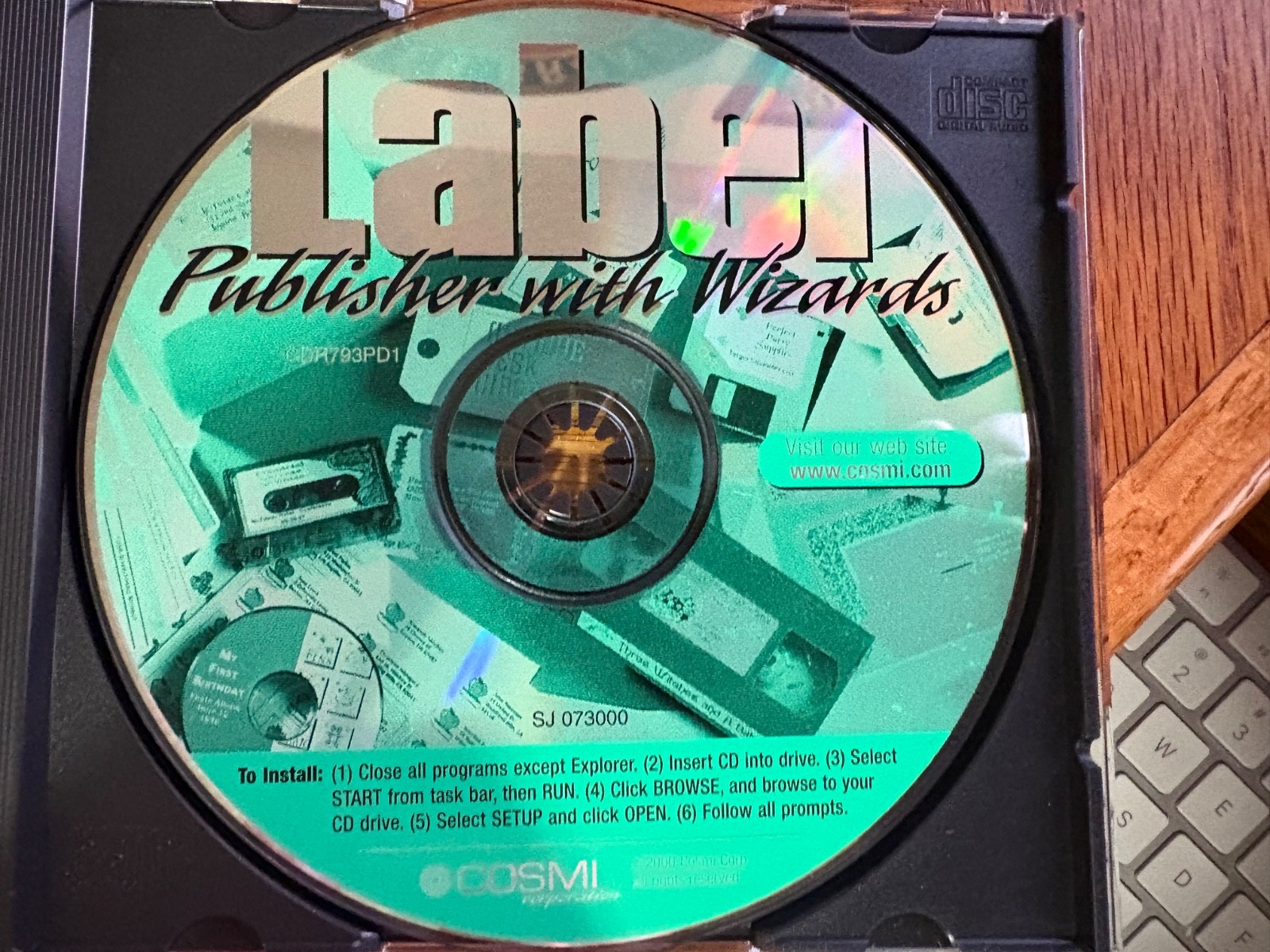Cosmi Label Publisher with Wizards CD PC Software