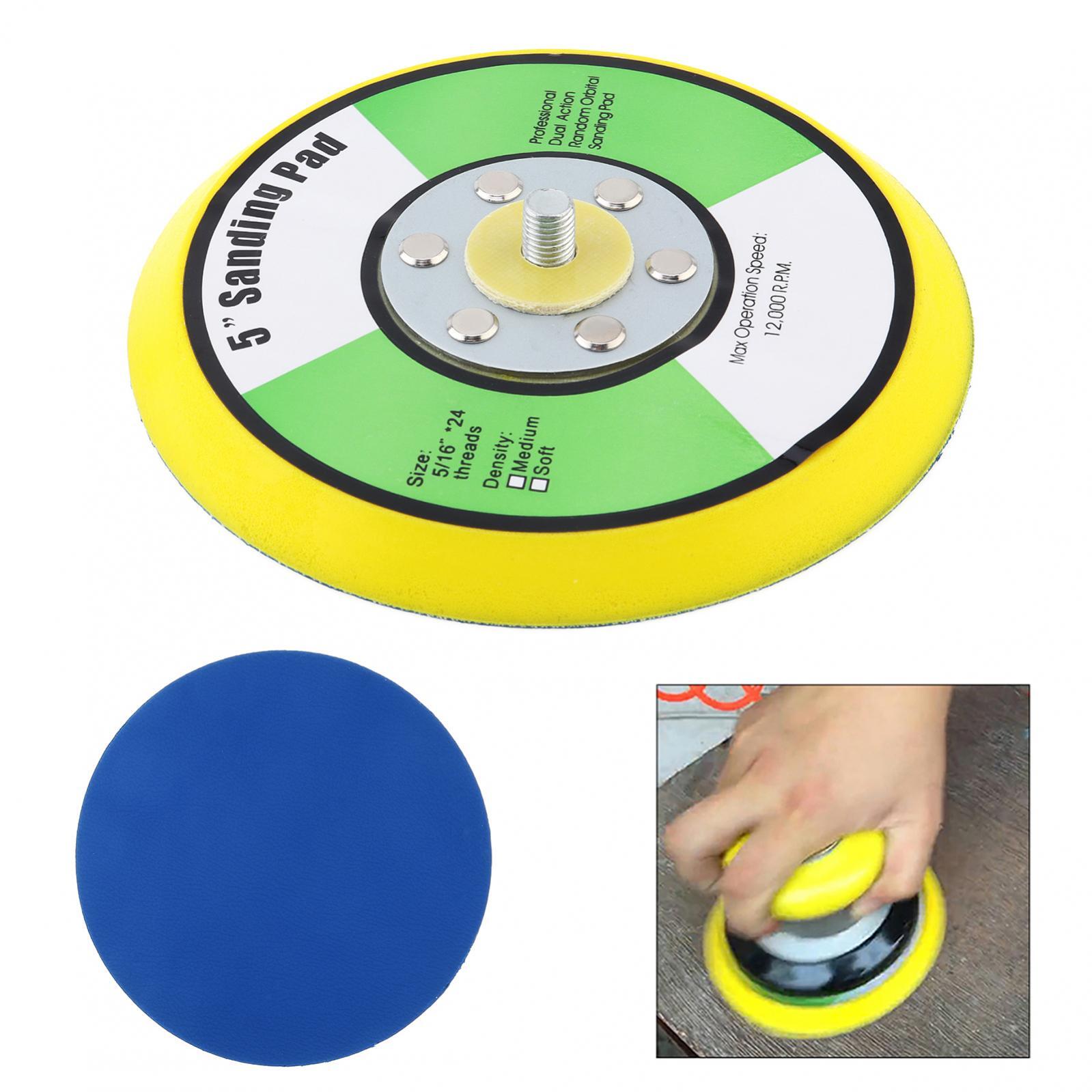 5Inch 5/16" 24 Thread DA Air Random Orbital Sander/Polisher Backing Pad 12000RPM