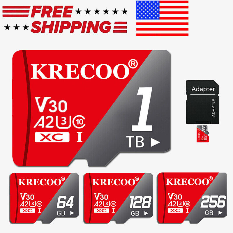 Memory Card 256GB Micro SD Card 1024GB 4K UHD  Video Recording A2 Class 10