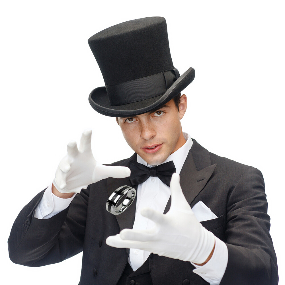 Magic Tricks Pro Ring Strong Magnetic Magnet Ring Finger Decoration Magic Props