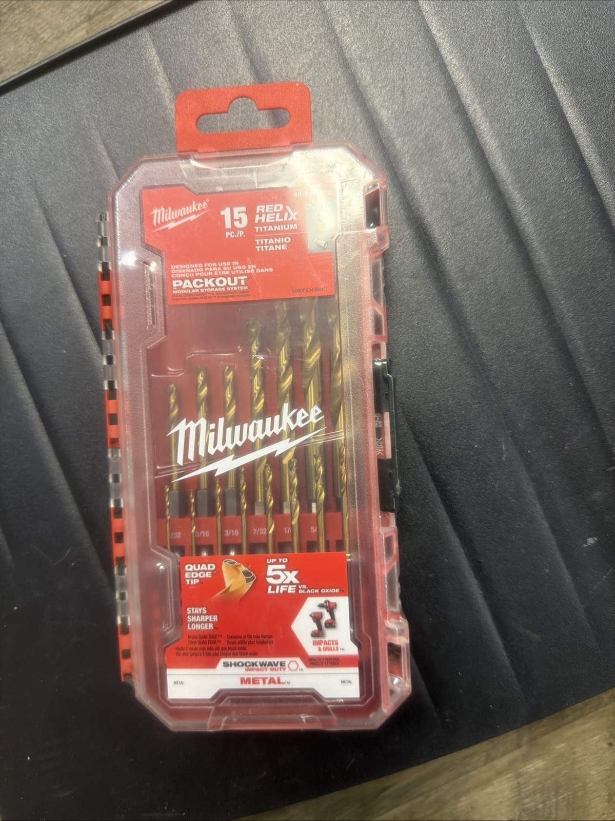 Milwaukee 48-89-4670, SHOCKWAVE Impact Duty Titanium Drill Bit Set (15-Piece)