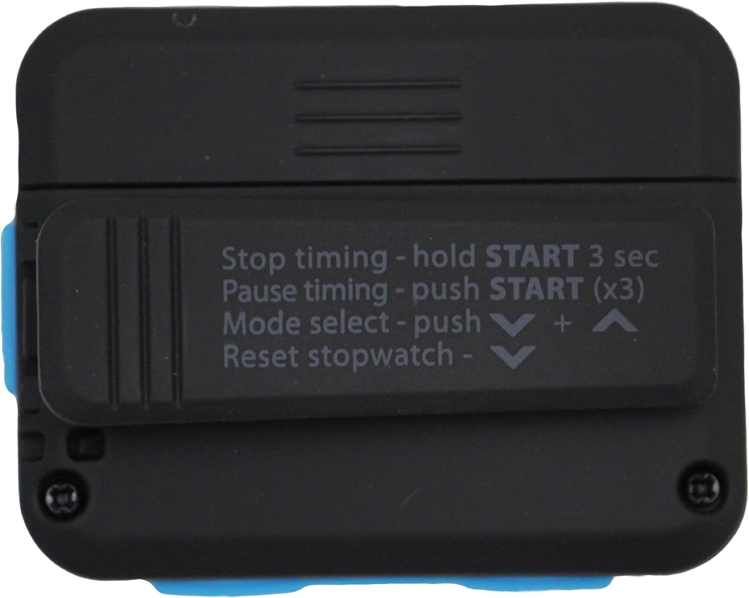 Compact Interval Timer & Stopwatch - Black/Blue for Ultimate Workout Precision