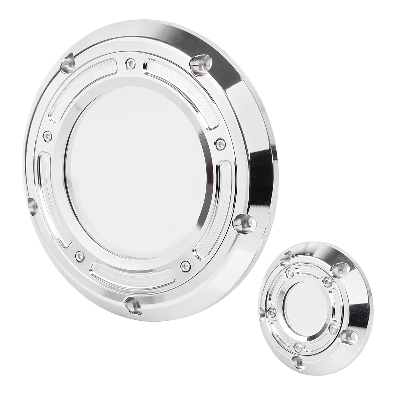 Chrome Clear Derby Timing Timer Covers For Harley Dyna Heritage Softail Touring