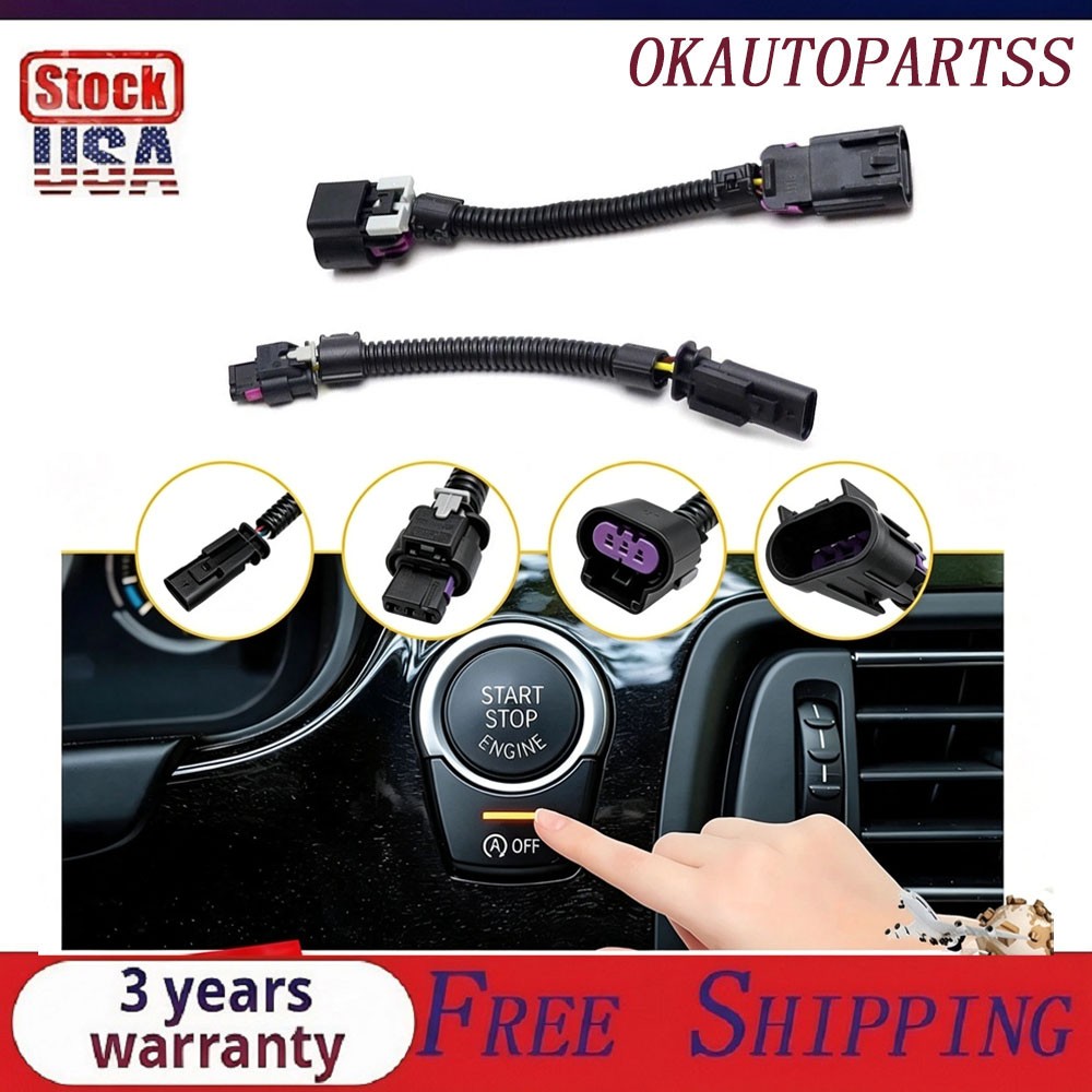 Set of 2 Auto Start Stop Disable Eliminator Wirings For Buick Cadillac Chevy GMC