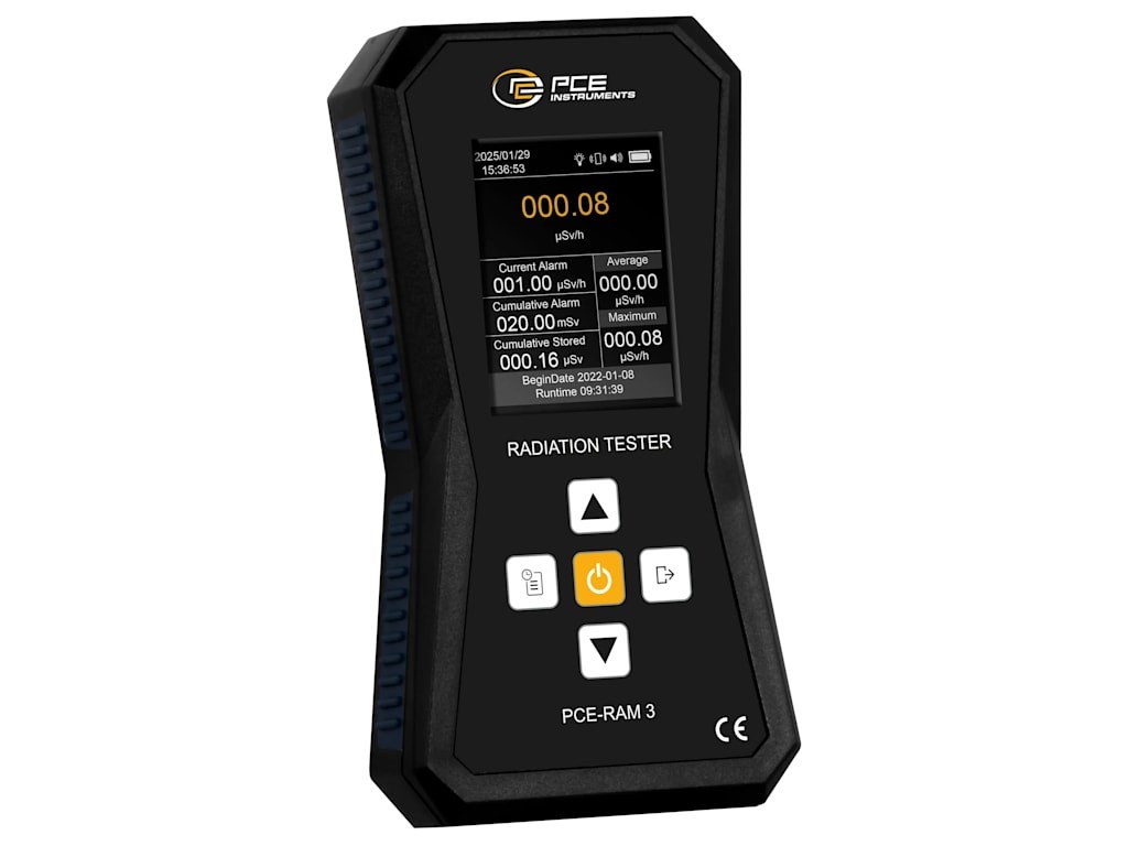 PCE PCE-RAM 3 - Radiation Detector (Gamma, Beta, and X-Rays / Adjustable Alarm