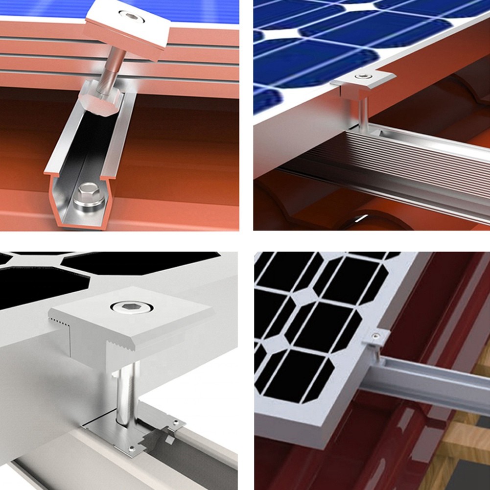 Solar Panel Mount Bracket Rails Clamp Fastening Module Mount Mounting PV5846