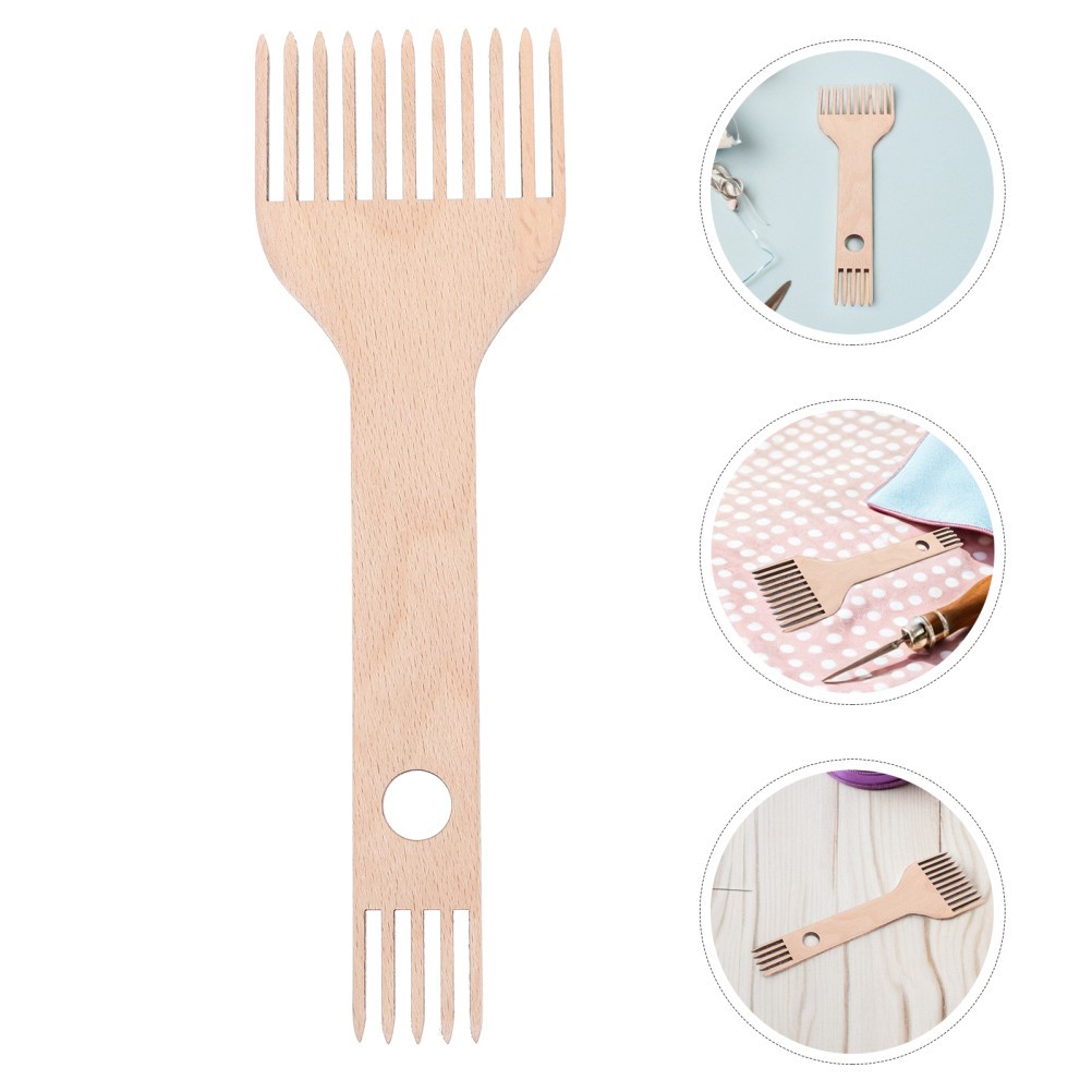 2 Pcs Loom Set Weave Comb Hand Weaving Tools Double-ended Machine