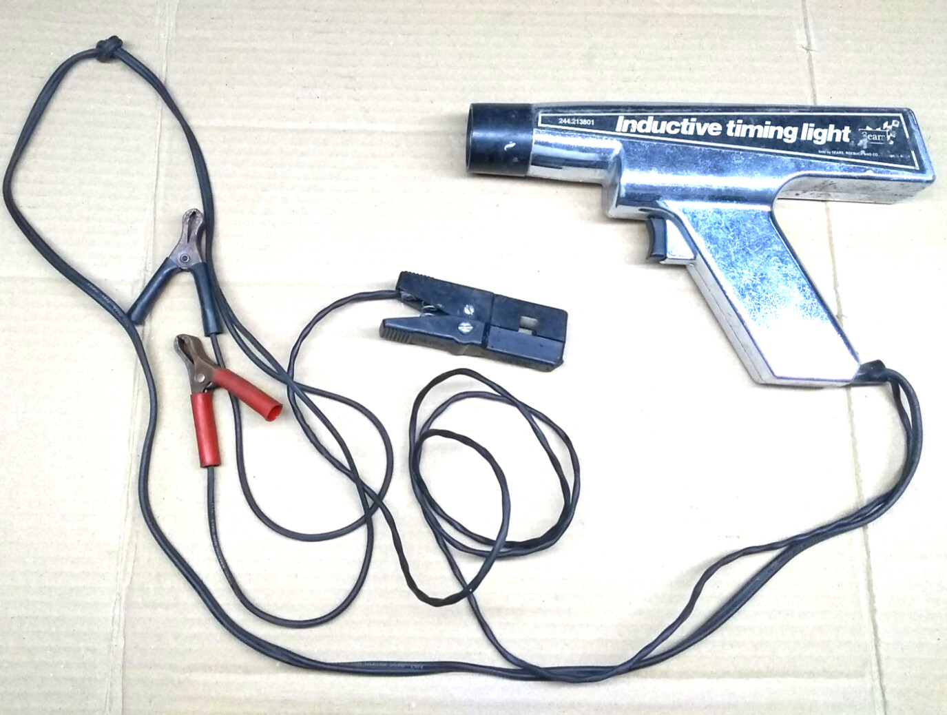 Sears Roebuck Inductive  Timing Light Automotive 244.213801 Silver Working Great