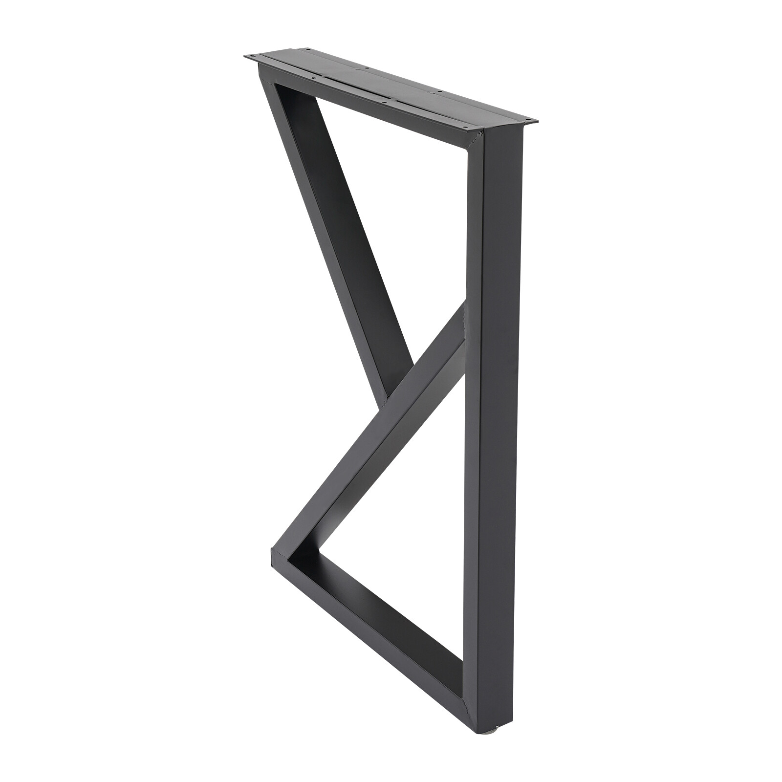 Table Leg Metal Dining Coffee Bench, K-Shaped, With 4 Adjustable Plastic Pads