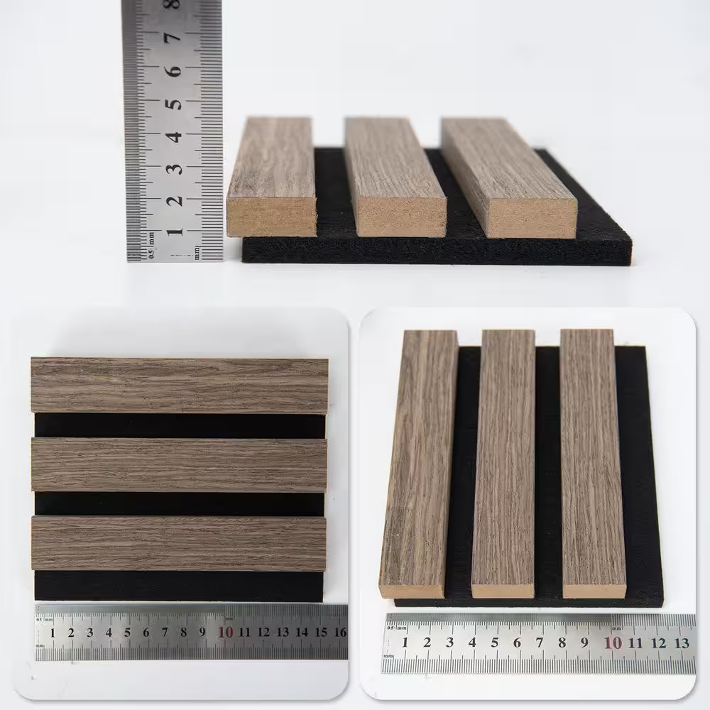 Samples Pack 1/2 Ft.X1/2 Ft.Mdf Decorative Wall Paneling,Multi-Colored Slat Acou