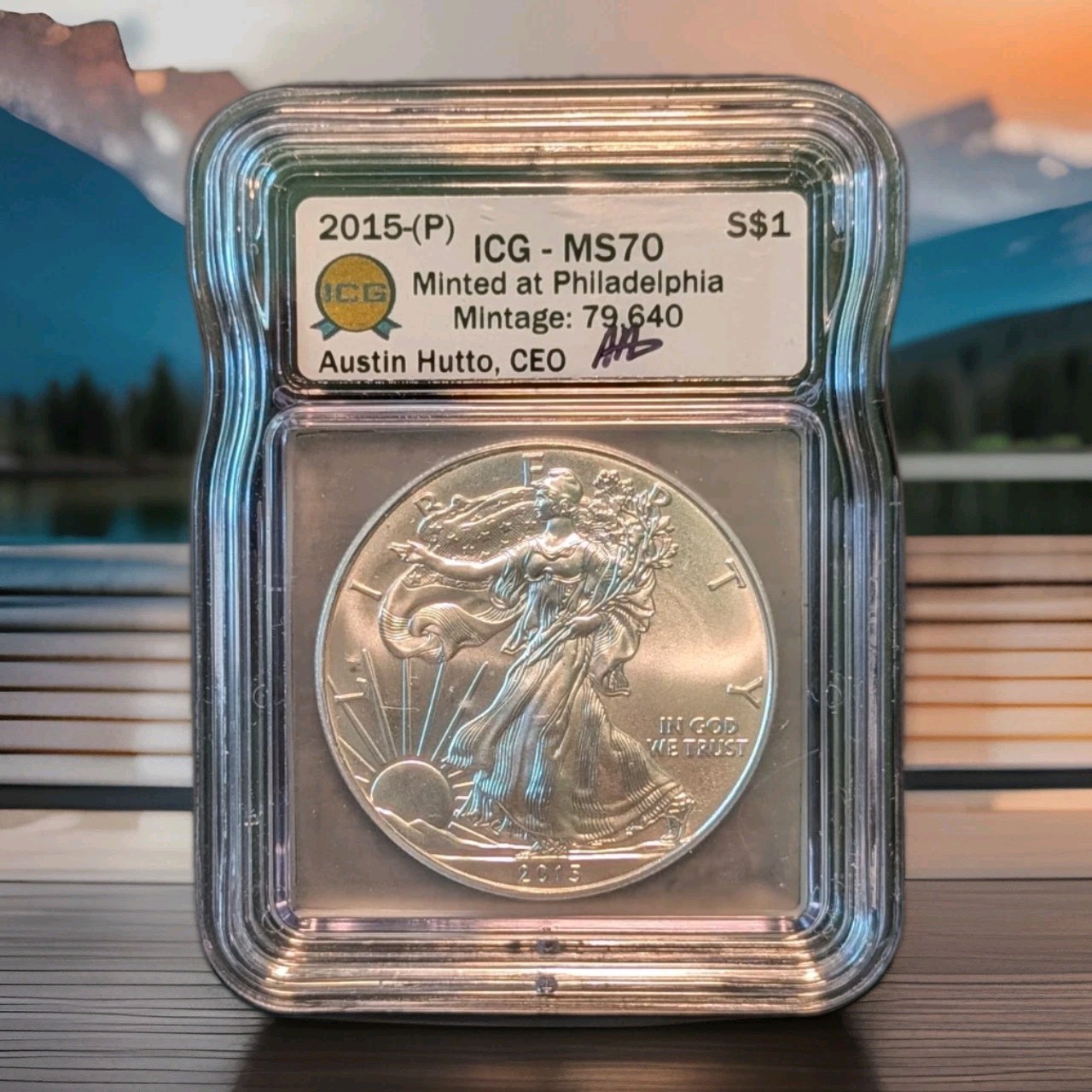2015-P American Silver Eagle 1oz Coin ICG MS70 Emergency LOW Mintage 🔥🔥