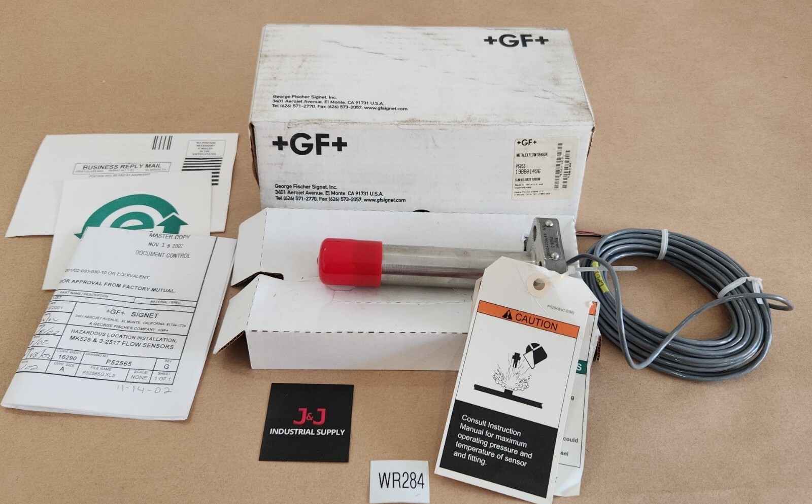 *NEW* George Fischer Signet P252-3 Metalex Flow Sensor Hazardous Loc + Warranty!