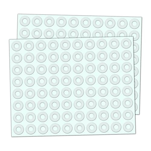 2000 Pack, Clear Hole Reinforcement Stickers, Transparent - 0.25"