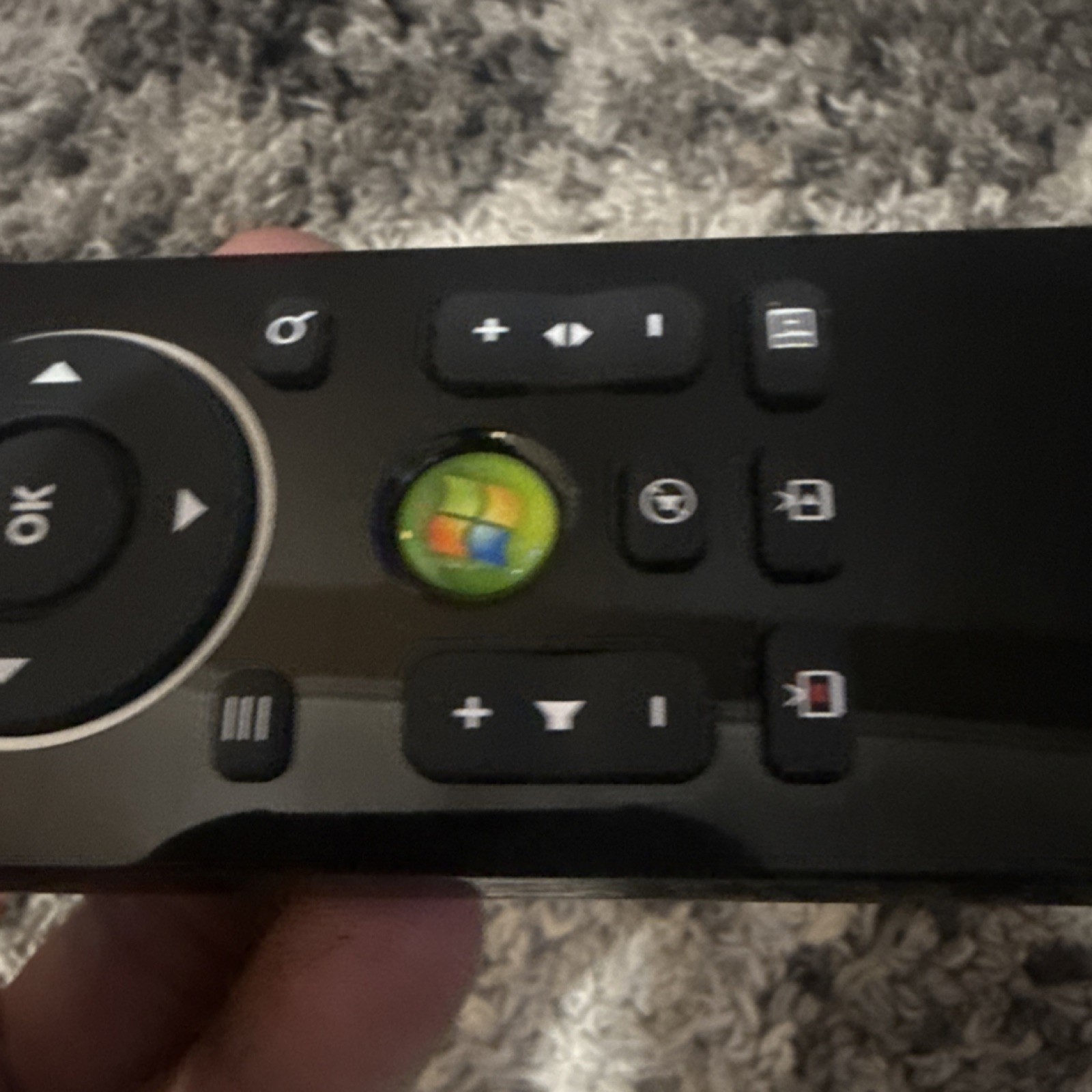 Microsoft Wireless Keyboard Remote Control for Windows Media Center, Black